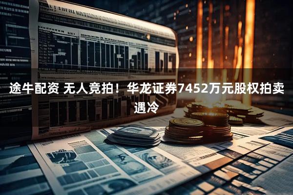 途牛配资 无人竞拍！华龙证券7452万元股权拍卖遇冷